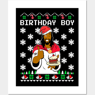 Birthday Boy Christmas Sweater Posters and Art